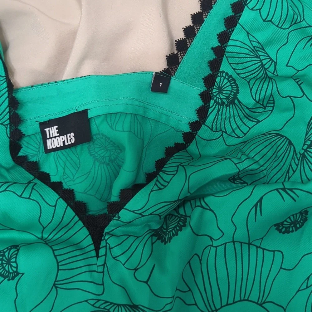 NWOT Kooples Green Top - Poppy Tank - Size Small - Picture 4 of 5